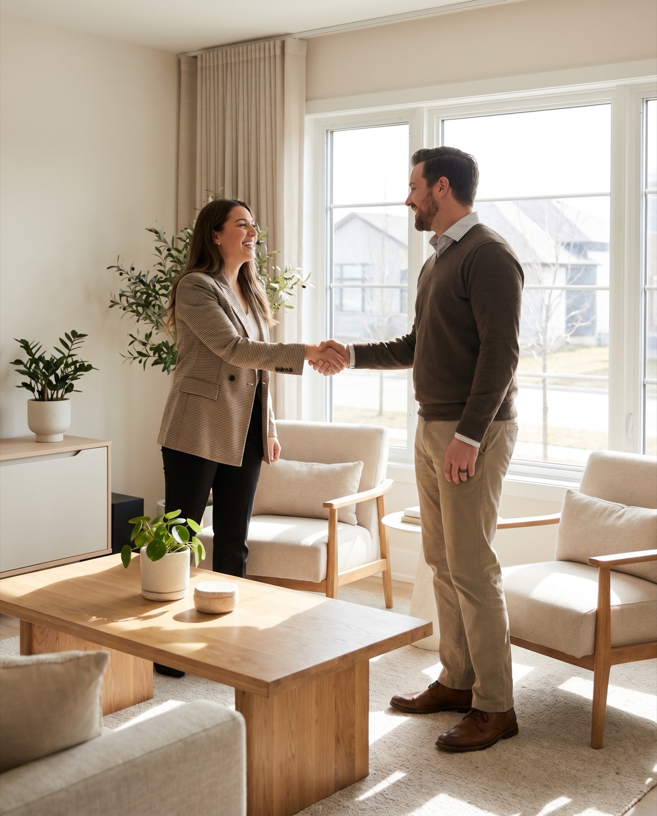 A trusted introduction between a professional and a homeowner